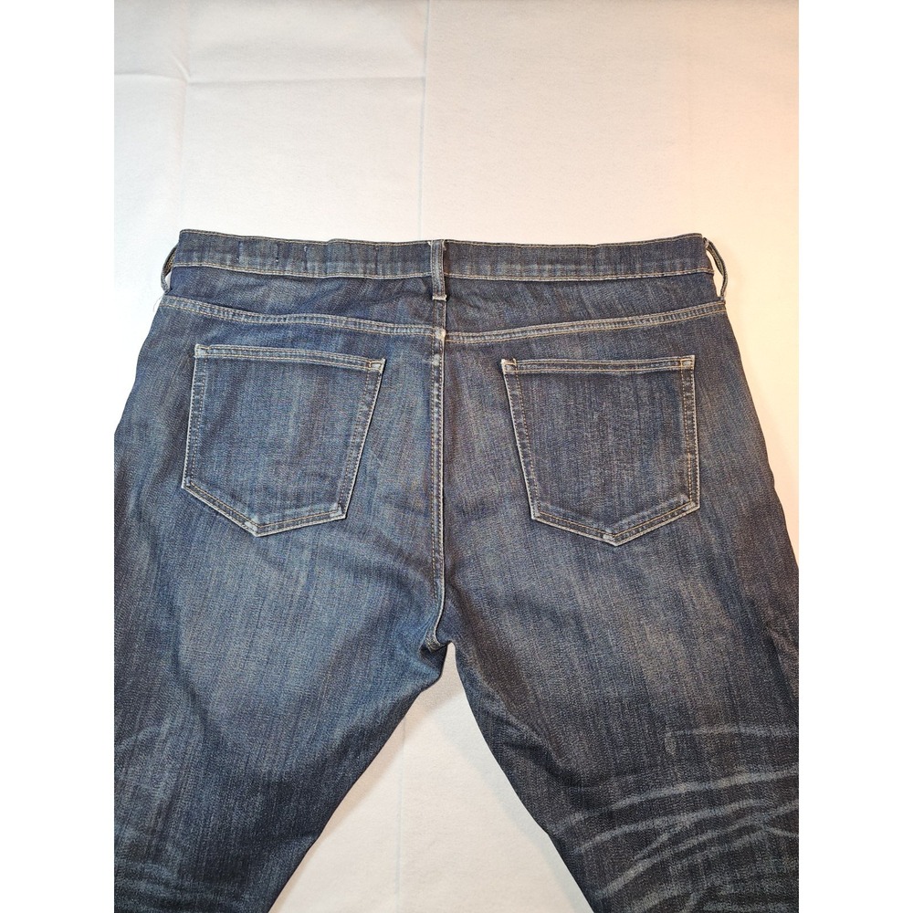 Gap 1969 Selvedge Jeans 33x28 (Fits 35x28) Japanese Denim Straight Fit Dark Wash - Picture 9 of 12